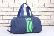 Женская сумка для фитнеса синяя зеленая