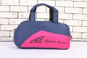 Женская спортивная сумка для фитнеса розовая синяя