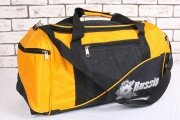 Спортивная дорожная сумка черная с желтым